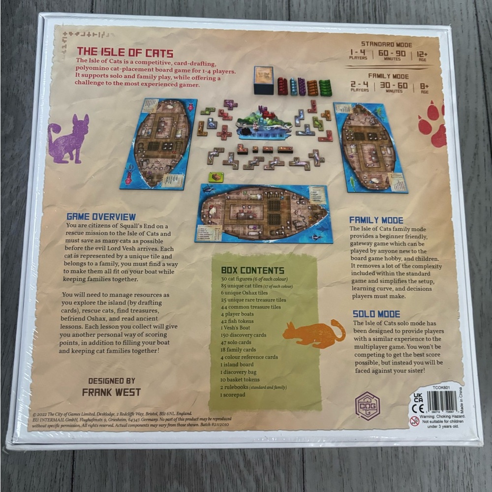 The Isle of Cats board game. NIB and shrink wrapped. - Picture 2 of 3